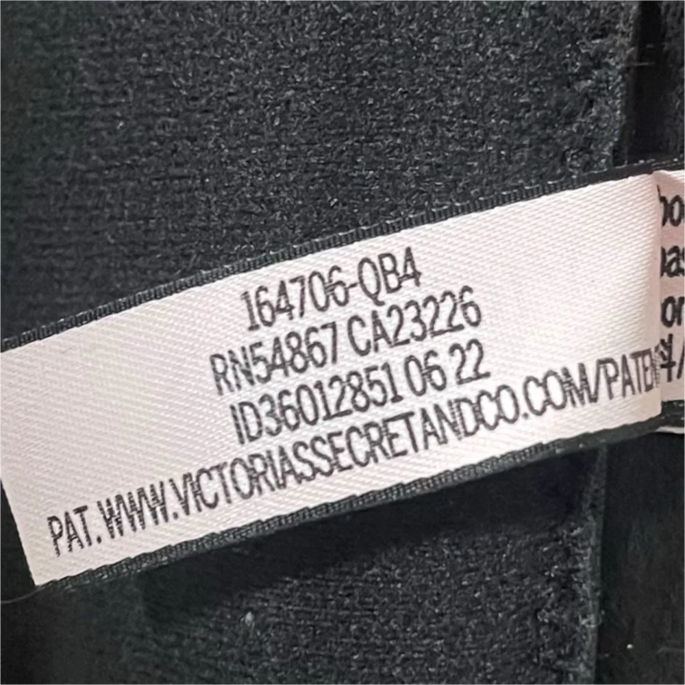 Victoria's Secret VS black push-up demi t shirt bra size 40DD EUC full coverage - Picture 3 of 5